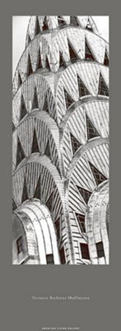 Chrysler Building Art Print by Torsten Andreas Hoffmann - Iconic NYC Skyscraper Wall Decor 36x13.25 inch